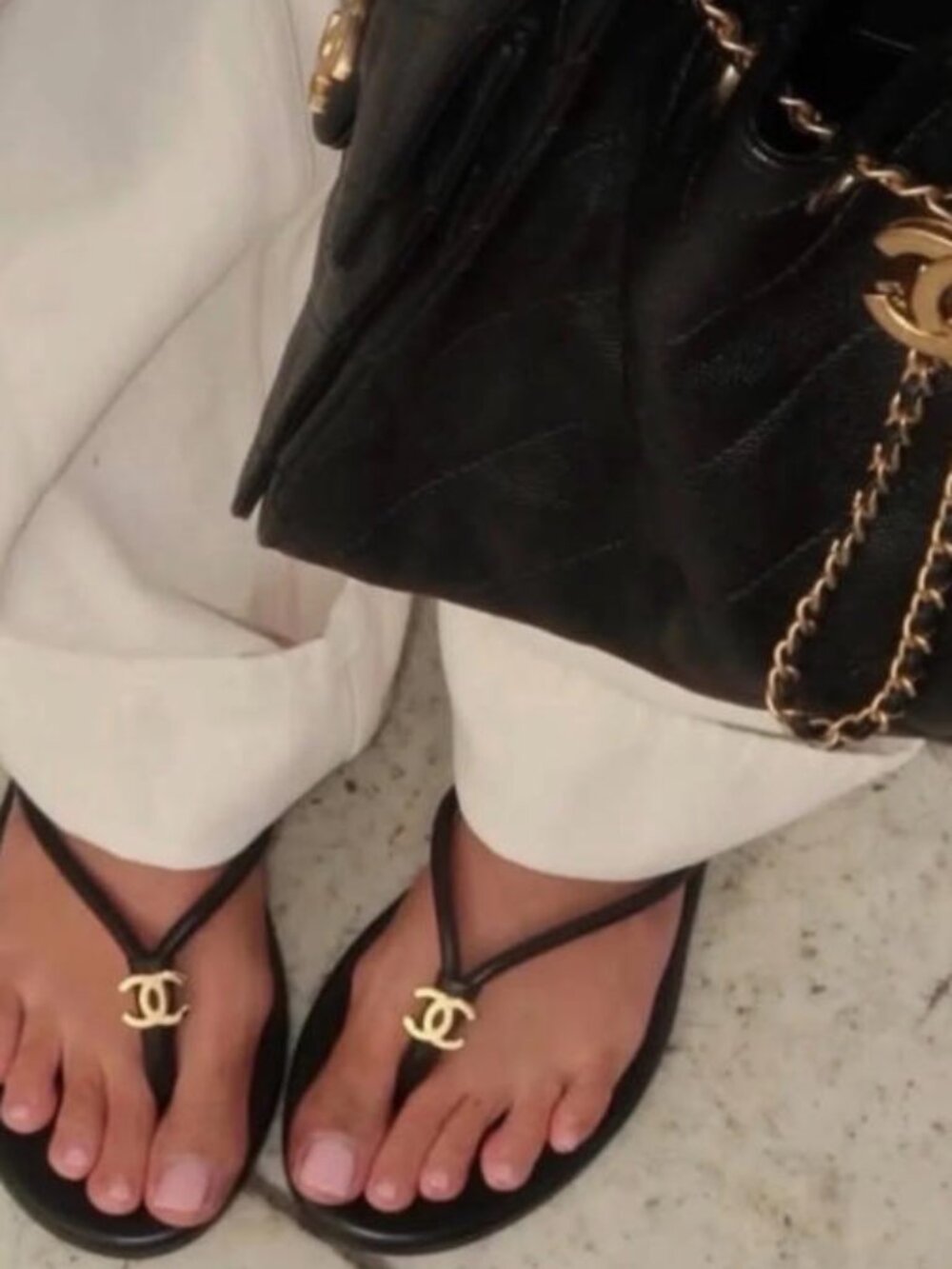 Chanel Flip Flops Thong Sandals